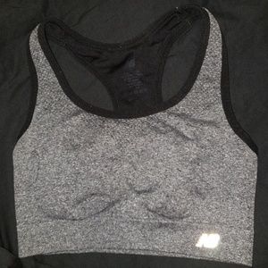 Small New balance heather gray sport bra